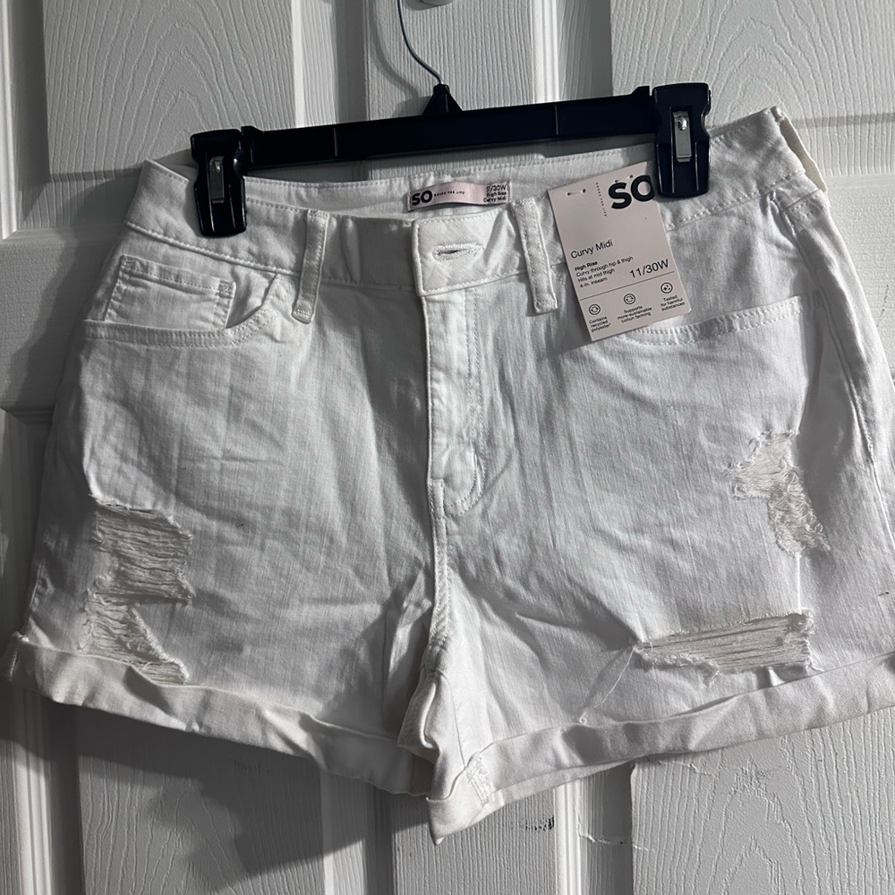 SO White High Rise Curvy Mid Jeans